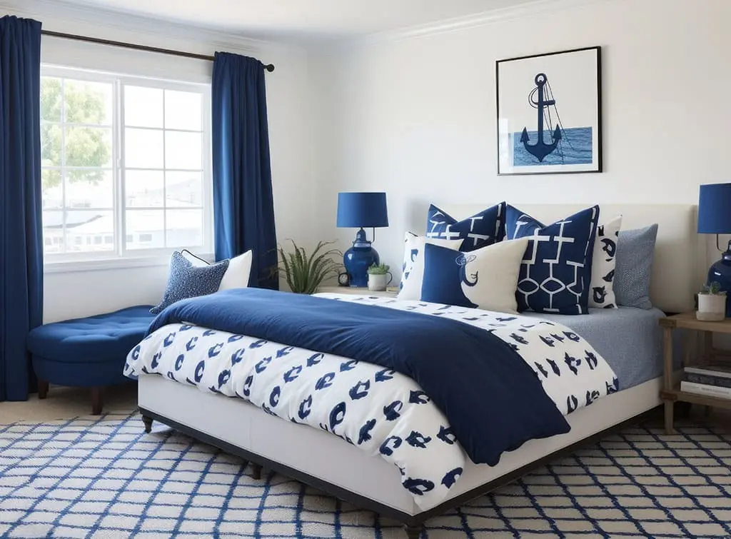 mirror bedroom decor with rug ideas 
