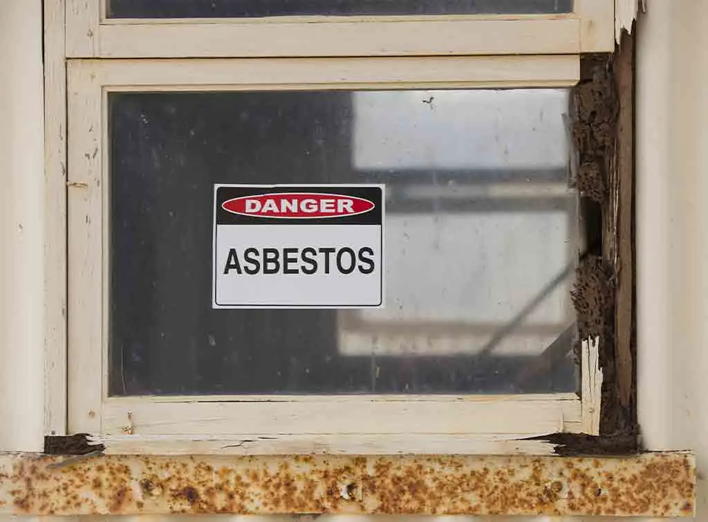 Asbestos roof tiles mortgage