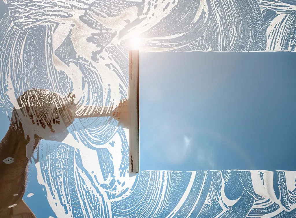 Traditional vs pure water window cleaning