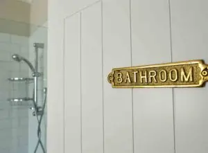 Bathroom signage