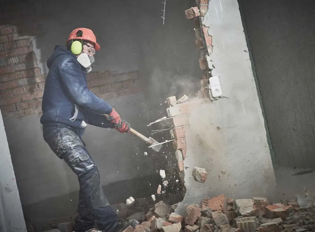 demolition business at work
