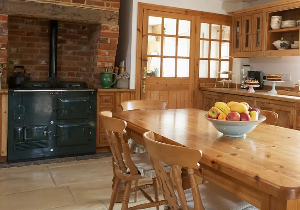 Country kitchen with aga