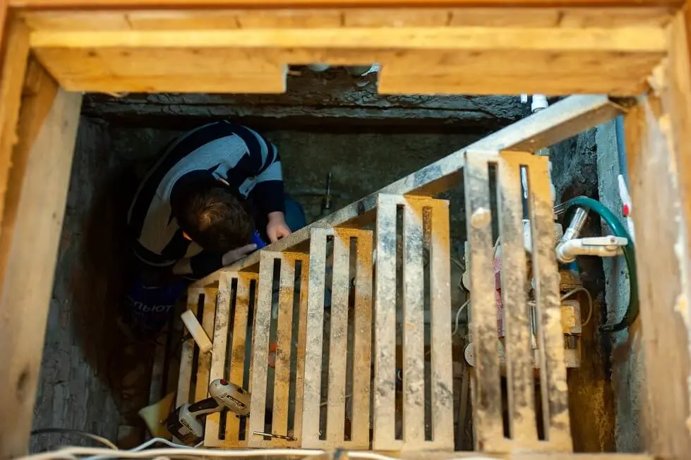 staircase in need of repair