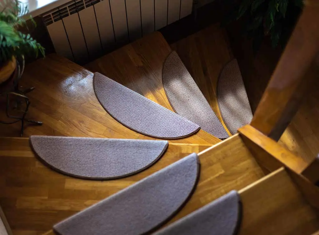 Geometric stair runners - cheap stair runner ideas