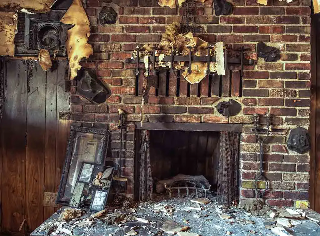 House damaged by fire