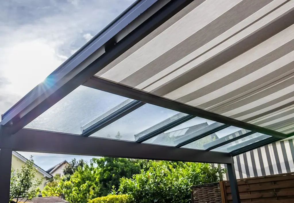 Summer day patio awning