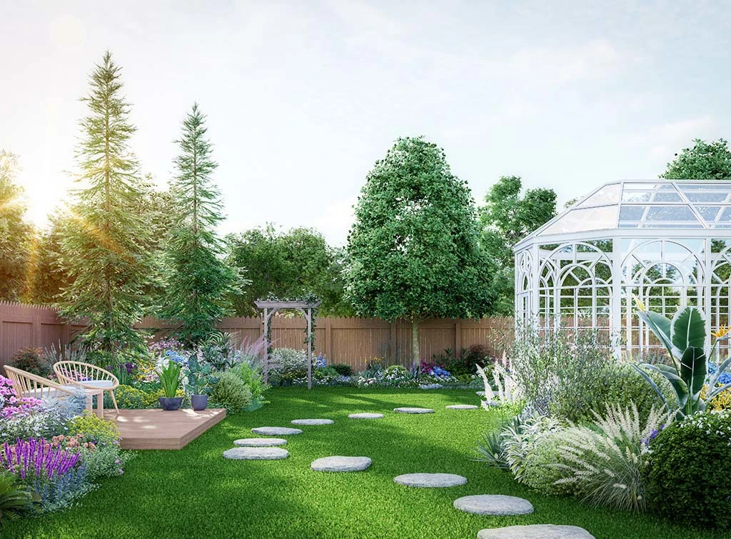garden stepping stone pathway