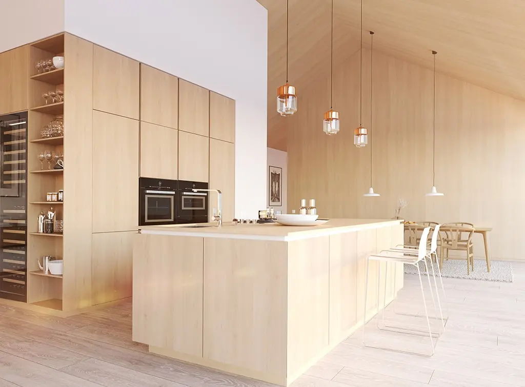 White oak kitchen concept