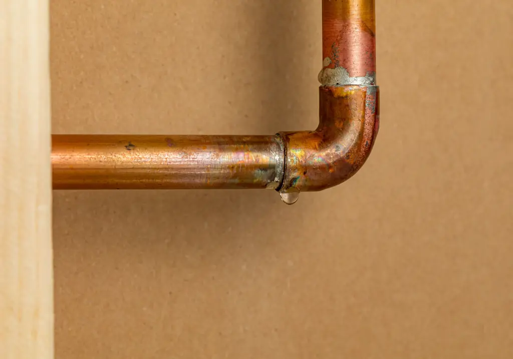 leaking-copper-pipe-joint-water-drip