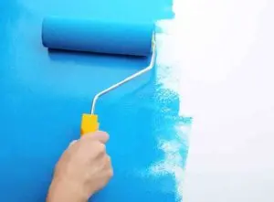 Landlord painting wall