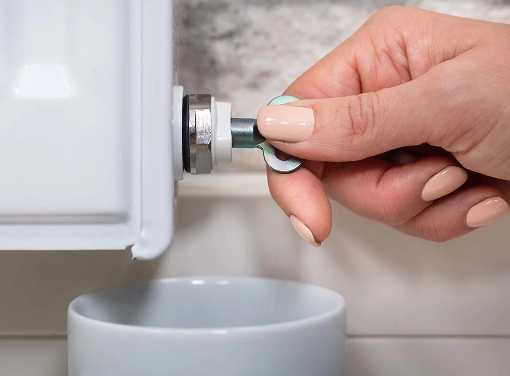 bleeding a cold radiator