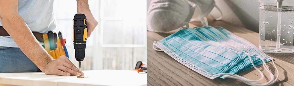Tradespeople may opt to wear face coverings