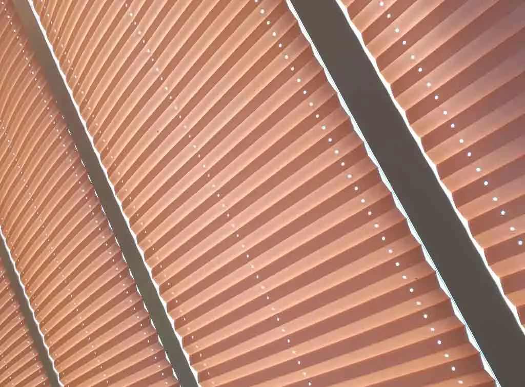 Roof blinds for orangery