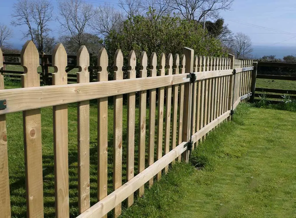 Dog proof garden fencing