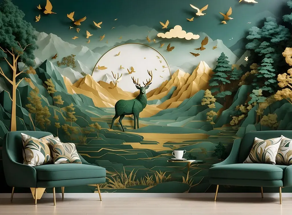 3D wallpaper concept