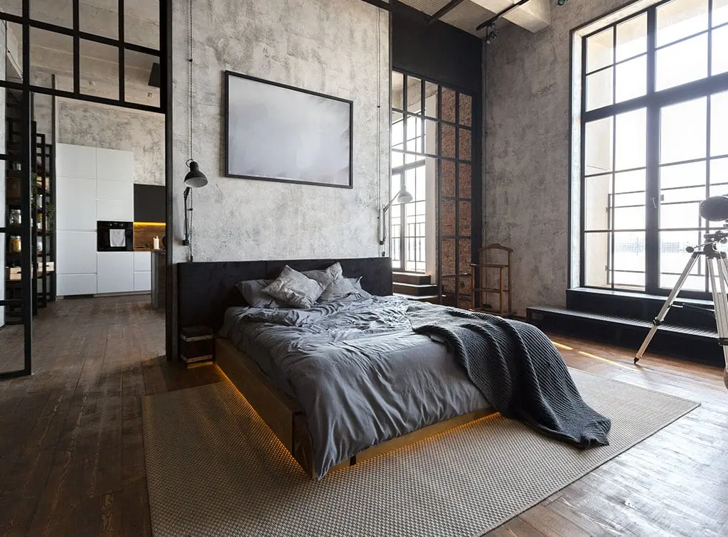 Mens bedroom ideas industrial