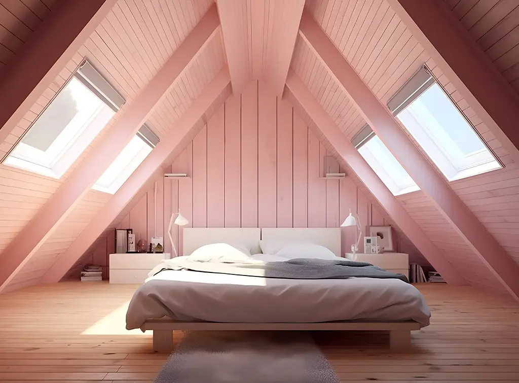blush pink ceiling - decorative ceiling ideas