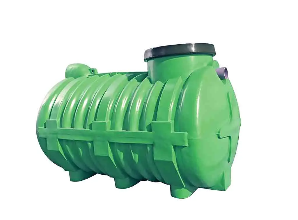 A domestic waste treatment plant