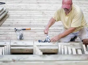 how to build decking steps to raised deck