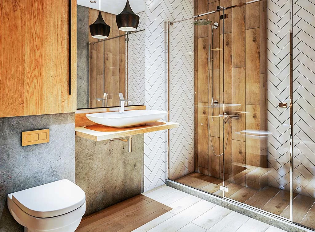 rustic bathroom design