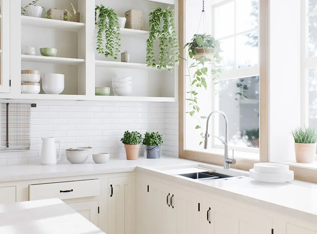 colour blocking wall shelf idea