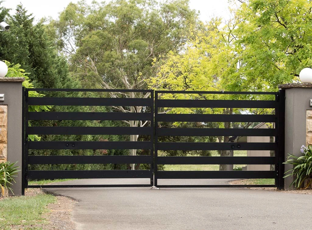 external metal entrance gates