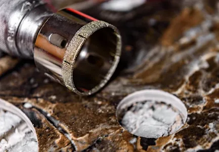 Diamond tipped drilling core
