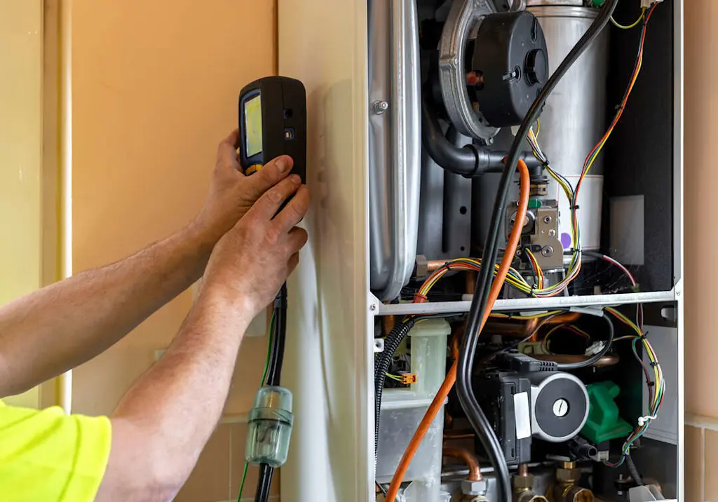 Leak detection around a boiler resized