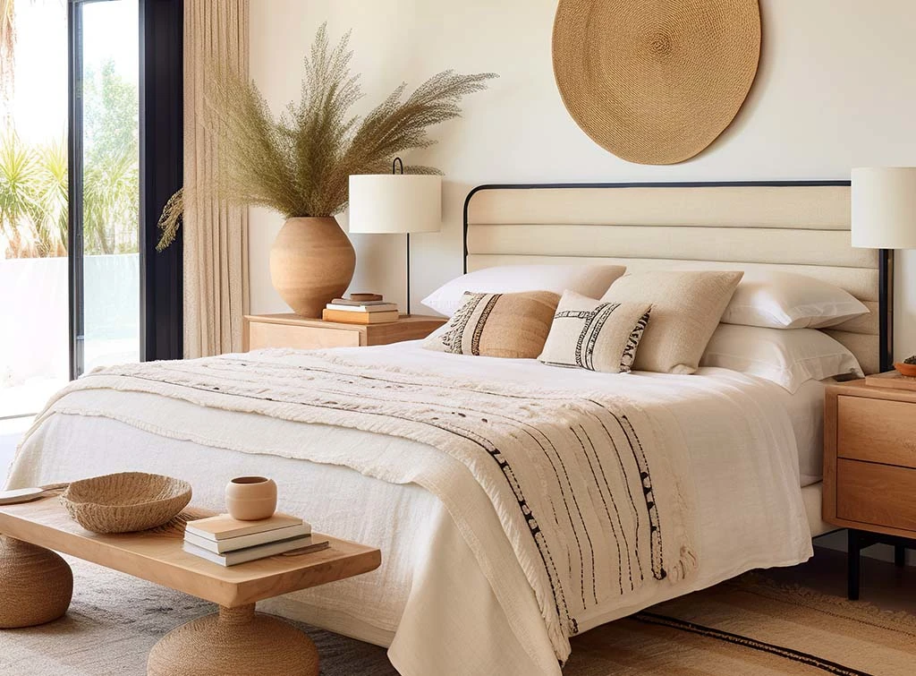 global inspired bedroom design