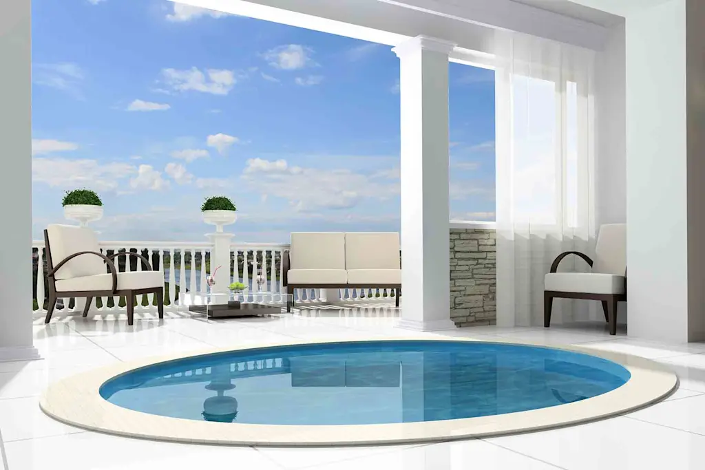 Image of a plunge pool in a luxury home