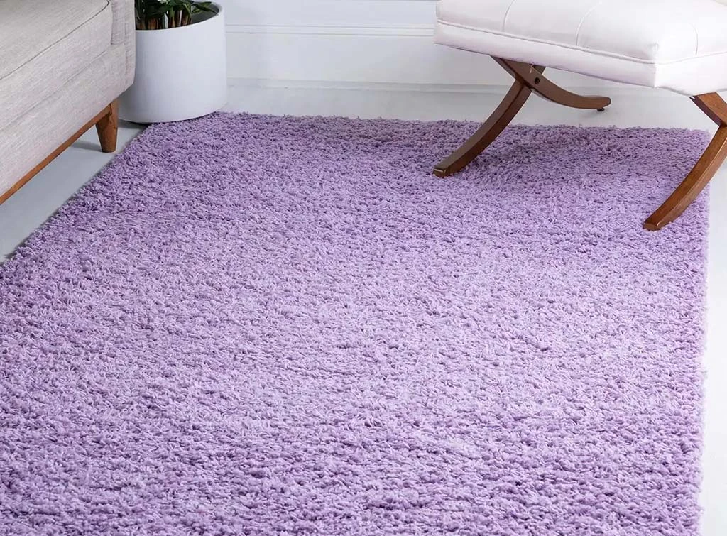 purple bedroom decor ideas - rug