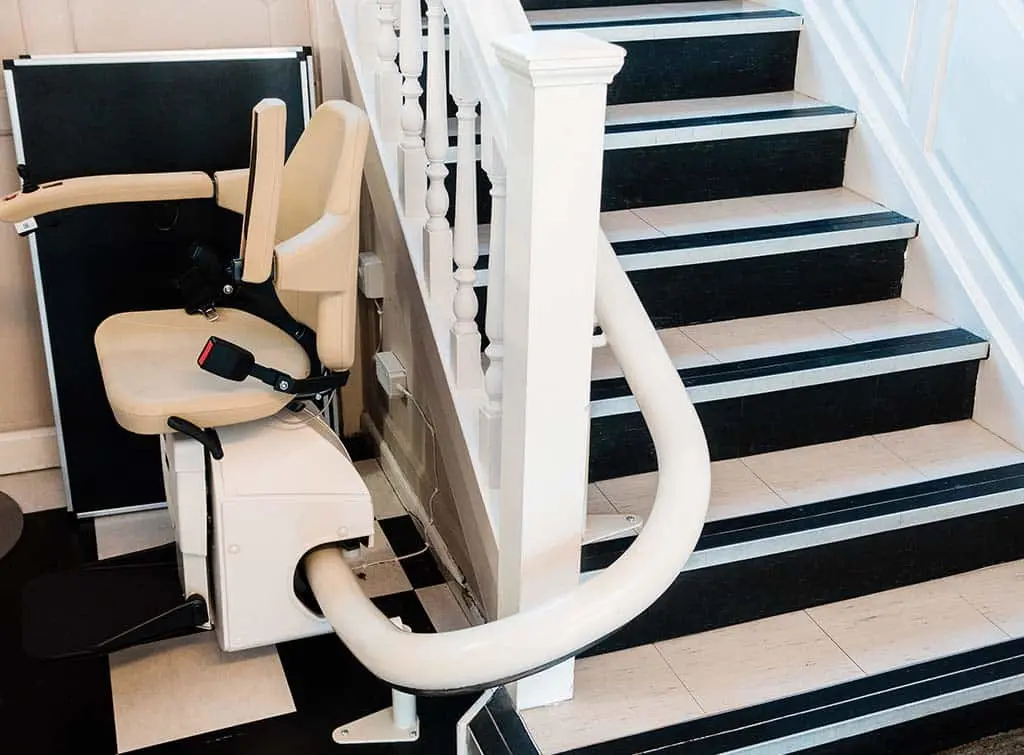 stairlift installed in home