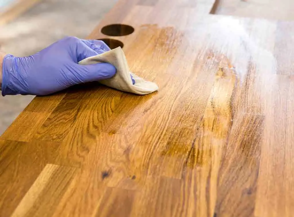 butcher block counter
