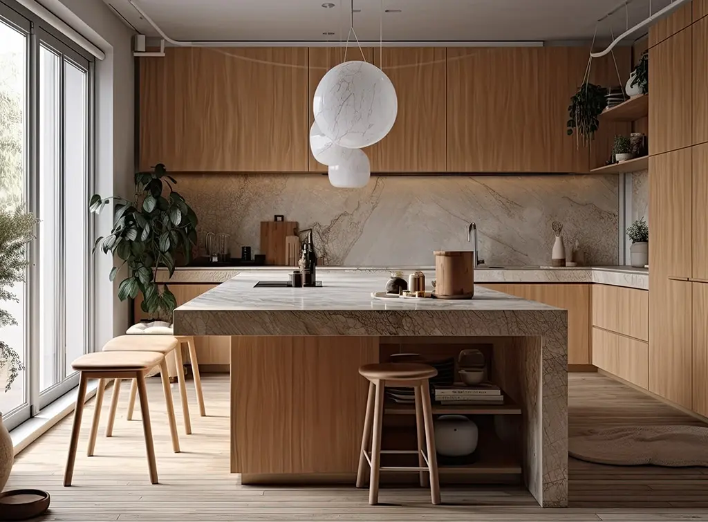 Wood tone kitchen cabinets: Stylish timber ideas for your cook space