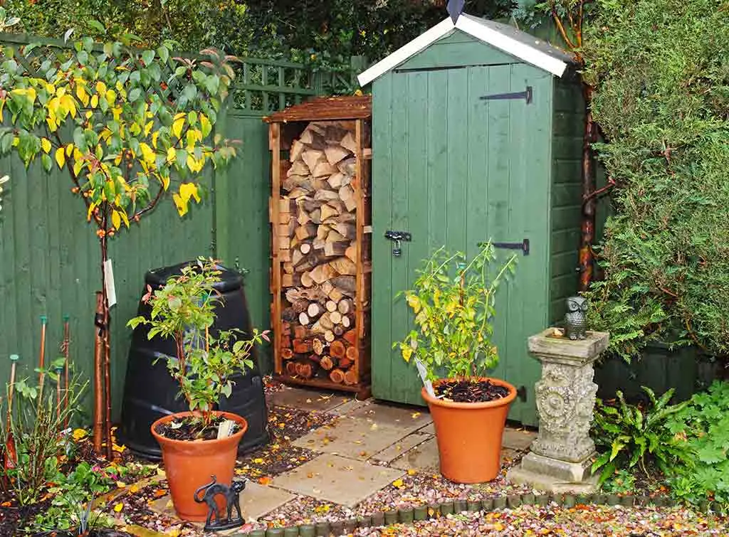 Tall and narrow log store ideas
