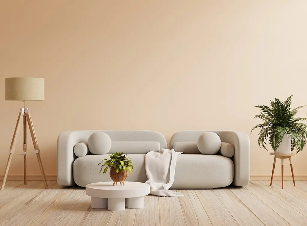 grey and cream living room scheme