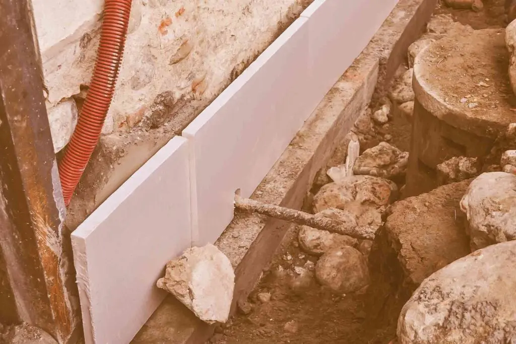 underpinning construction underway