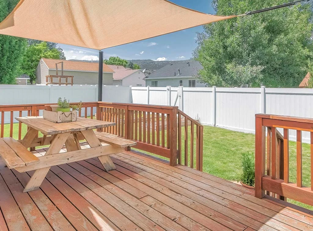 decking in garden