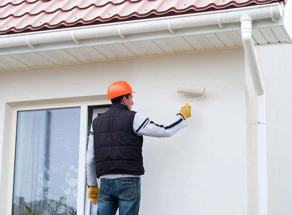 Painting house exterior