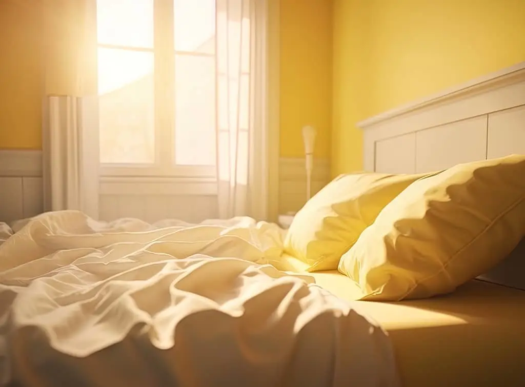 Yellow bedroom ideas - pair natural light with yellow