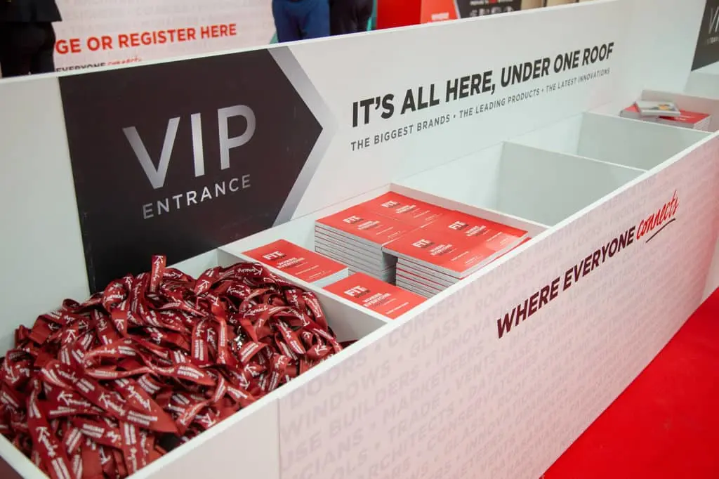 VIP entrance to the FIT show with Checkatrade
