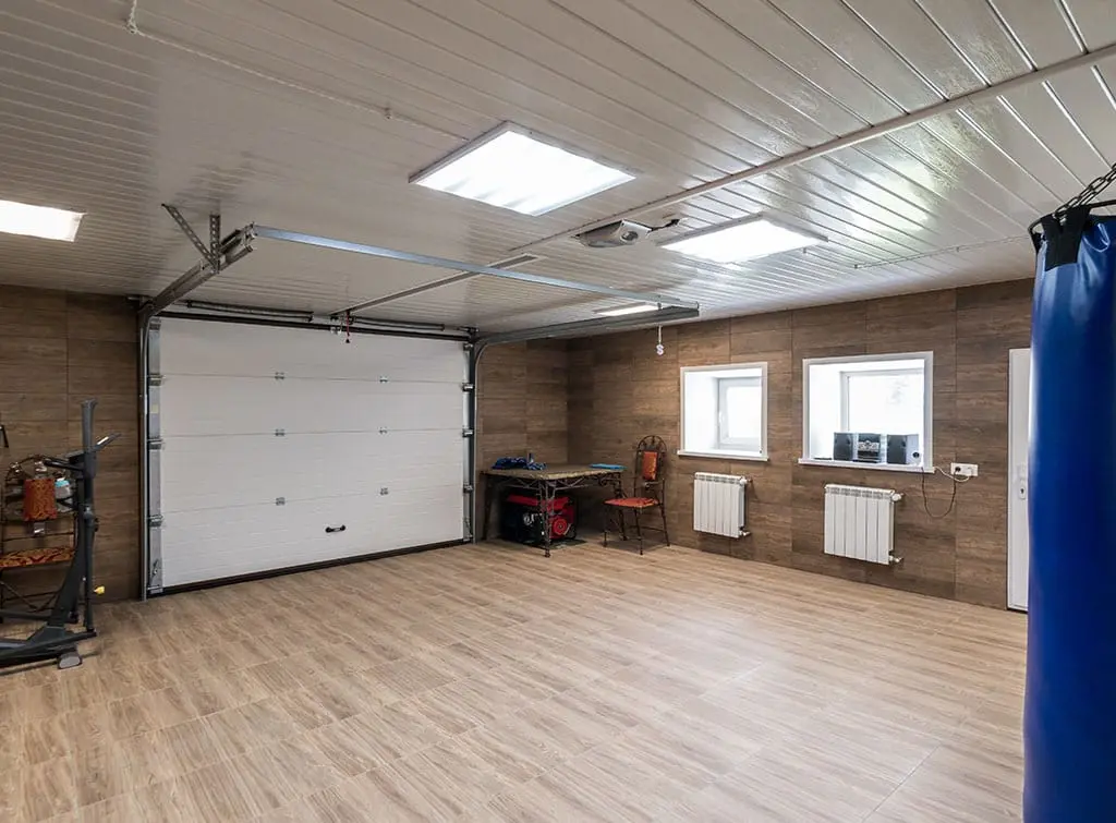 garage vinyl flooring idea 