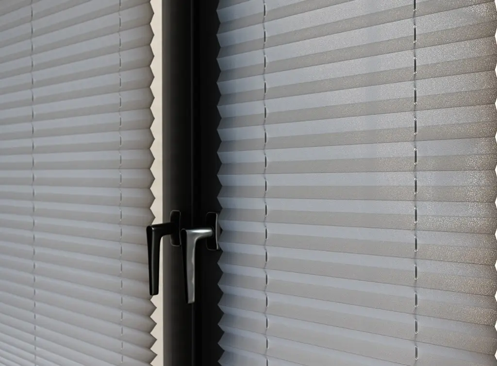 Pleated conservatory blinds