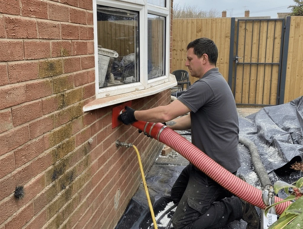 Removing cavity wall insulation (1)