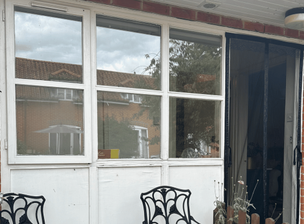 Before new windows and door