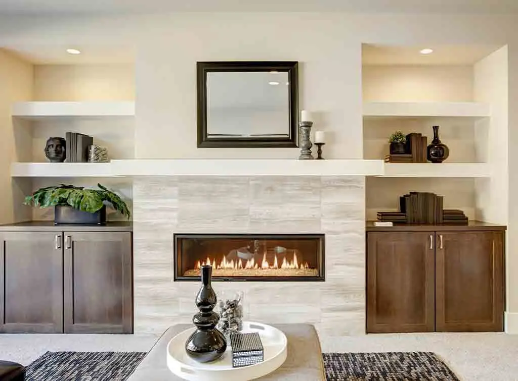 Alcove corner shelf ideas