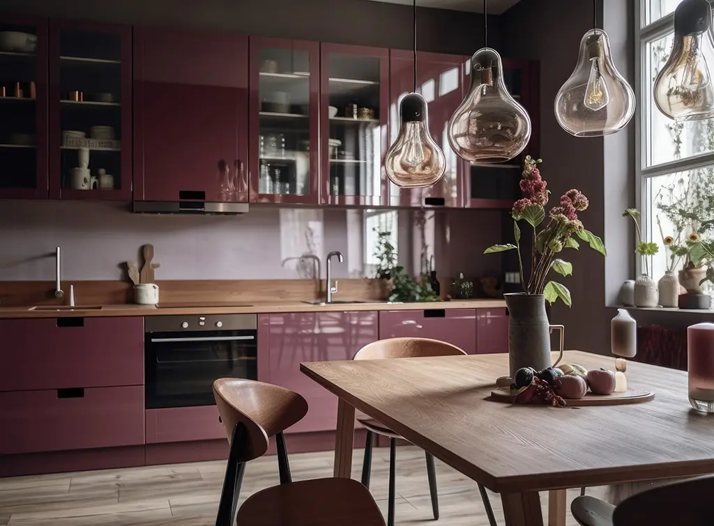 What colour goes with burgundy? Raise a glass to these complementary hues