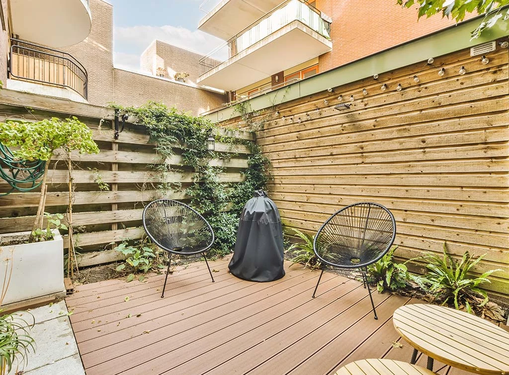 small decking area