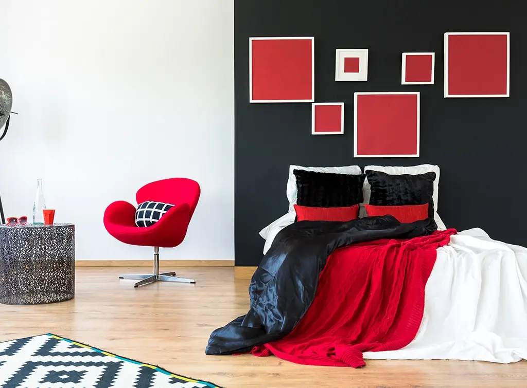 red and black bedroom ideas