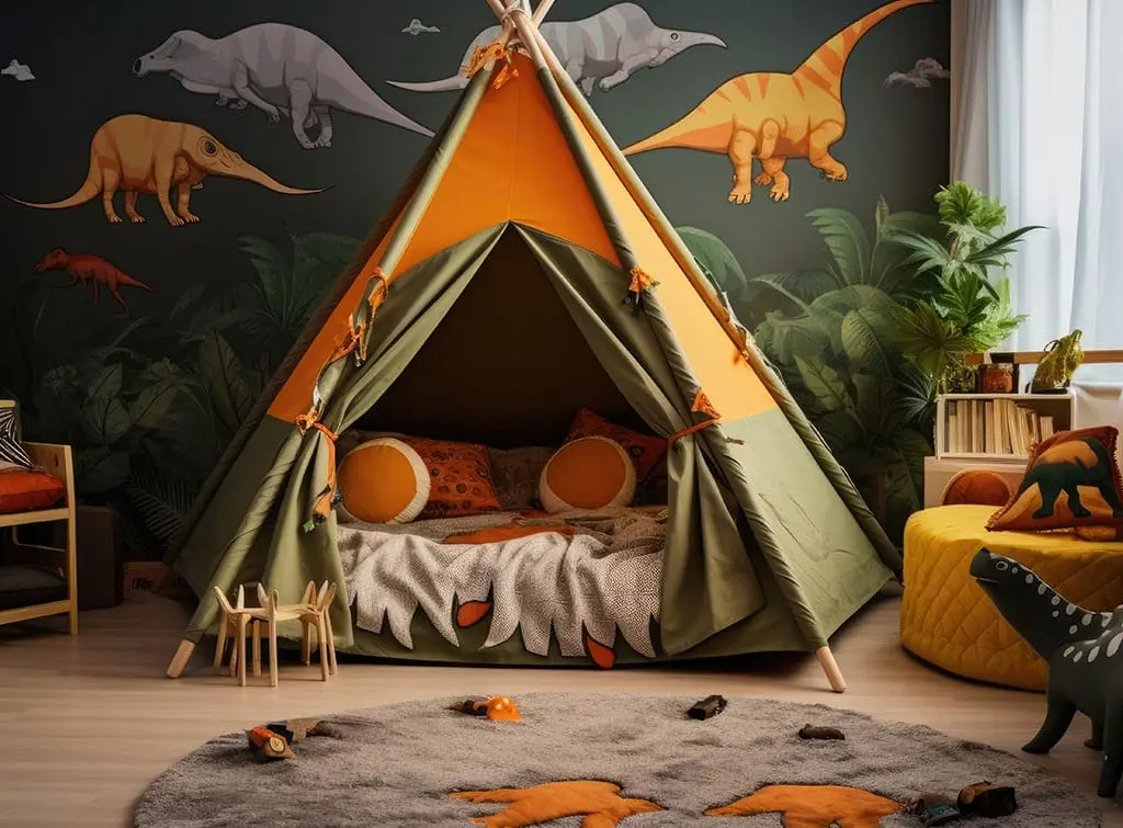 Dinosaur bedroom decor - dinosaur rug